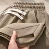 Pantalones Cortos Casuales de Sarja de Algodón Americano para Hombre Verano Moda Japonesa Tendencia Sueltos Cómodos Pantalones Deportivos Pantalones para Hombre