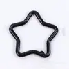 Hebilla de Resorte de Estrella de Cinco Puntas Pintada de Metal Colorida Accesorios para Joyería Llavero DIY Hecho a Mano Anillo de Conexión Colgante Venta al por Mayor