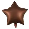 Balão de filme de alumínio estrela de cinco pontas cor sólida de 18 polegadas decoração de festa de casamento balão de folha de alumínio estrela atacado