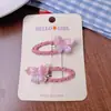 Nuevo clip de flequillo de lunares dulces estilo coreano para niñas, scrunchie colorido versátil, anillo para el pelo tipo pinza BB lateral