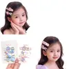 Pinzas para el pelo de niños, pinzas laterales, pinzas de pato princesa estrella de mar y concha, pinzas para flequillo, pasadores para la frente de niñas, accesorios para el pelo