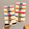 Gomas Elásticas para el Cabello de Colores Caramelo para Niños, Ligas Bonitas, Accesorios para el Cabello de Alta Resistencia para Niñas Pequeñas, Nuevas Gomas de Colores