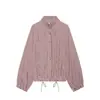 Bestseller transfronterizo de AliExpress: Colección nueva primavera 2026, chaqueta de manga larga a cuadros con cuello alto, holgada, moderna y elegante para mujer