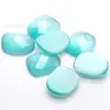Fábrica de Wuzhou Hechas a Medida Piedras Preciosas de Vidrio Ojo de Gato de Forma Especial, Piedras Preciosas Facetadas Curvas con Fondo Plano Cuadrado Grueso en Forma de Huevo, Personalizadas