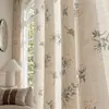Cortinas de estilo leve e fresco francês cortinas de varanda translúcidas que transmitem luz mas não revelam o interior toque de alta qualidade sala de estar cortinas de linho translúcidas novo estilo