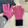 Luvas Quentes de Inverno Dopamina Costura Nova Sem Dedos Tela Sensível Luvas à Prova de Frio Outono e Inverno para Mulheres Versão Coreana Ciclismo Versátil
