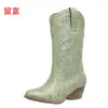 2026 Nuevo Modelo Invierno para Comercio Exterior de Mujeres para Wish y Amazon, Botas de Cuero Planas de Talla Grande para Mujeres sin Cierre de Comercio Exterior Europeo y Americano