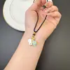 Nuevo Collar de Oro Arena Vietnamita Cadena de Clavícula de Unicornio con Goteo de Aceite Soñador Joyería para Mujer Versátil Chapado en Cobre Dorado Libre de Decoloración a Largo Plazo