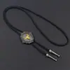 Collar de Cabeza de Toro Transfronterizo con Goteo de Aceite Aleación de Zinc Corbata de Lazo de Cuero Corbata Bolo Moda Unisex Corbata Bolo Collar