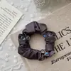 Nudo para Cola de Caballo Coreano de Alta Elasticidad, Accesorio para el Cabello Pequeño Sencillo y de Moda con Pedrería, Banda Suave para Moño