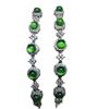 Fornecimento ao vivo de pulseira de calcedônia verde gelo de alta qualidade com superfície de ovo de jade incrustada, pulseira de cinco contas, joias de temperamento da moda, atacado