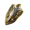 La Leyenda de Zelda: Tears of the Kingdom 9.5cm Escudo de la Guardia Real Modelo de Escudo de Metal Adorno de Aleación Modelo de Juguete