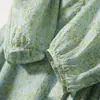 Vestido de seda com mangas bufantes refrescantes, vestido de seda de amoreira de alta qualidade, novo vestido feminino de comprimento médio para o verão de 2026