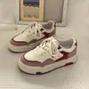 Zapatos Blancos Versátiles de Suela Gruesa para Mujer Otoño 2025 Zapatos para Aumentar la Altura de Estudiantes Zapatillas Deportivas Casuales de Alta Gama