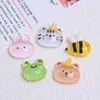 Mini Hielo Transparente Oso Dibujo Animado Hecho a Mano DIY Joyería Pegamento de Crema Resina Pequeños Accesorios Pasador Material para Uñas Paquete