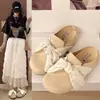 Sandalias slip-on retro, llamativas y minimalistas - el estilo popular y de moda 2026, suaves y elásticas, con un ambiente fresco y colegial, diseñadas para mujeres