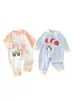 Macacão de Bebê para Primavera e Outono, Roupa de Algodão Puro Classe A para Recém-nascidos, Macacão Unissex para Bebê, Roupa para Bebês de Anyang