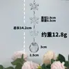 Esencial Navideño Colgante Decorativo Transparente de Acrílico con Forma de Copo de Nieve Ilumina Tu Atmósfera Festiva