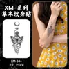 Xmxp Pegatinas Populares de Tatuaje Herbal Impermeables y a Prueba de Sudor Estilo Ins para Hombres y Mujeres, Diseño Herbal Realista de Larga Duración
