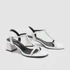 Sandalias de Tacón Grueso de Talla Grande Estilo Europeo y Americano para Verano, Punta Cuadrada, Punta Abierta, Elegantes, Versátiles, Tacones Altos