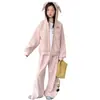 Conjunto de menina primavera e outono novo estilo, moletom estiloso para meninas mais velhas, jaqueta infantil, calças de moletom e calças esportivas da moda para meninas