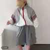 2026 Nova Roupa de Proteção Solar Infantil Jaqueta Color Block com Gola Alta para Meninos e Meninas Verão Leve Respirável Roupas para a Pele Estilo Tendência