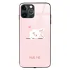 Conejo Rosa Funda para Teléfono Adecuada para Huawei P80 P70 Luminoso Mate70 Samsung Xiaomi Vivo Oppo Pareja de Dibujos Animados