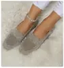 Transfronterizo Verano 2025 Nuevos Zapatos Planos Redondos de Gran Tamaño de Comercio Exterior Europeo y Americano para Mujer de Boca Baja Estilo Deportivo Casual para Mujer