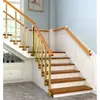 Pasamanos de Escalera de Madera Maciza, Barreras de Seguridad para Niños, Barandillas Sencillas, Vallas para Balcones Interiores en Edificios Altos, Arte en Hierro para Loft, Exportación