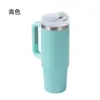 Taza de Coche Transfronteriza de 30 oz con Asa, Taza Aislada de Acero Inoxidable 304, Taza con Pajilla de Vacío de Doble Capa, Taza Aislada Personalizable