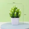 Flores Artificiais de Simulação Decorações Criativas para Mesa de Casa Flores de Plástico Grama Artificial Plantas Verdes Decorações de Interior Mini Decorações Bonsai