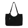 Bolso tote plisado de nicho estilo coreano para mujer, nuevo modelo de verano 2026, bolso de gran capacidad para estudiantes universitarios, bolso de hombro para el trabajo