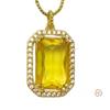 Camélia primavera e verão Novo anel de diamante rosa feminino banhado a ouro 18K retangular oversized zircônio diamante imitação cor tesouro turmalina terno