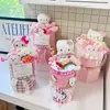 Graduación Día del Maestro Gatito Kt Gato Peluche Juguete Ramo Creativo y Práctico para Jardín de Infancia, Eventos de Supermercado, Cumpleaños