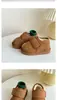 Zapatos de Algodón para Niños 2025 Invierno Nuevo Estilo Coreano Botas de Nieve para Niños y Niñas con Velcro Dedos Divididos Falsos Botas de Algodón Forradas de Felpa