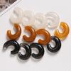 Tintas Guofeng Semi-transparentes Tipo C Accesorios de Resina de Media Luna DIY Pendientes Hechos a Mano Colgante Accesorios para el Cabello Accesorios para Pinzas de Cabello