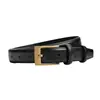 Cinturón de Mujer Piel Genuina Más Fácil de Combinar Cinturón para Jeans Negro Moda Estilo Coreano Cinturón Decorativo para Mujer Alta Calidad Nuevo Estilo 2025