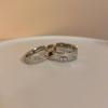 Anillo de pigmento plateado para mujer, diseño de nicho de lujo ligero de otoño e invierno, anillo de dedo índice decorativo de estilo coreano de pareja de estilo frío de alta calidad