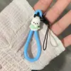 Cordão Curto para Celular com Design Criativo de Desenho Animado Fofo, Chaveiro de Pen Drive USB, Alça Anti-Perda para Celular, Alça de Anel para Dedo