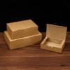 Ensalada Para Llevar Caja de Almuerzo Desechable de Papel Papel Kraft a Prueba de Aceite Caja de Embalaje para Alimentos de Pollo Frito Caja de Almuerzo Plegable de Papel Kraft
