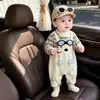 Roupas de bebê, macacões, macacões estilosos de manga longa para primavera e outono, roupas para recém-nascidos, fofos e super adoráveis, looks da moda para sair