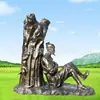 Processamento e Personalização de Fábula, Piety Filial Baishan, Esculturas de Figuras em Fibra de Vidro Imitação de Cobre, Esboços de Paisagem Cultural do Campus