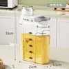 Contenedor de Almacenamiento de Arroz para el Hogar, a Prueba de Insectos, a Prueba de Humedad, Cubo de Arroz Sellado, Tanque de Almacenamiento de Grado Alimenticio, Caja de Arroz de Alta Gama de 10 kg, Contenedor de Almacenamiento para Espacios