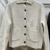 Cárdigan de punto nuevo para mujer soltera japonesa 24 que combina con todo, suéter de manga larga, abrigo, camisa para aire acondicionado, top suave y ceroso 472093
