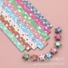 Estrela da Sorte em Desenho Animado Dobrada em Estrelas de Cinco Pontas, Tiras Feitas à Mão para Estrelas dos Desejos, Tiras Longas de Papel Especial para Artesanato Materiais DIY