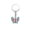 Llavero Colgante Mariposa PVC Pegamento Suave Hebilla Decorativa DIY Colgante Mochila Escolar Amazon Regalo Decorativo Venta al por Mayor en Stock