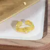 [Zhenzang Mundial Nacional] Anillo Abierto de Cruz de Lirio Medieval Personalizado Retro Lujo Accesible Anillo de Gama Alta para Mujer