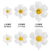 Estilo Ins Globo Blanco de Margarita Estilo K Flor de Frangipani Crisantemo Arreglo de Cumpleaños Cara Sonriente Globo de Girasol