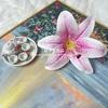 Nueva cabeza de flor de lirio 3D, flor artificial para decoración del hogar, flor DIY, accesorios de flores para zapatos, boda, cabeza de flor hecha a mano, venta al por mayor