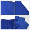 Talla Extra Unisex Secado Rápido Delgado Manga Corta Pantalón Largo Cuello en V Color Sólido Hospital Doctor Enfermera Uniforme Quirúrgico